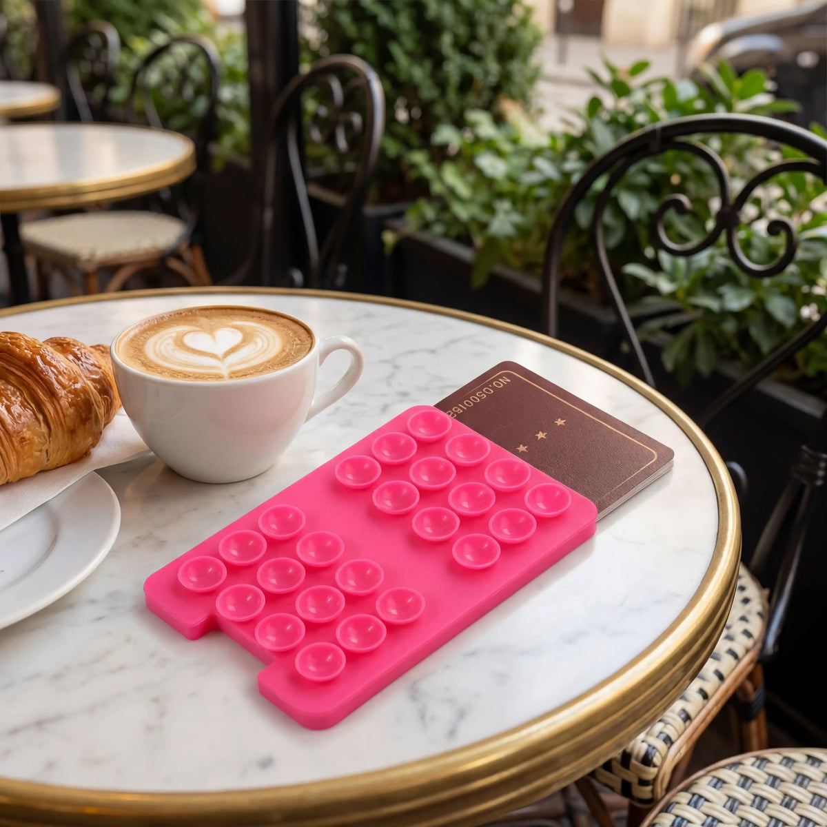 Suction card holder