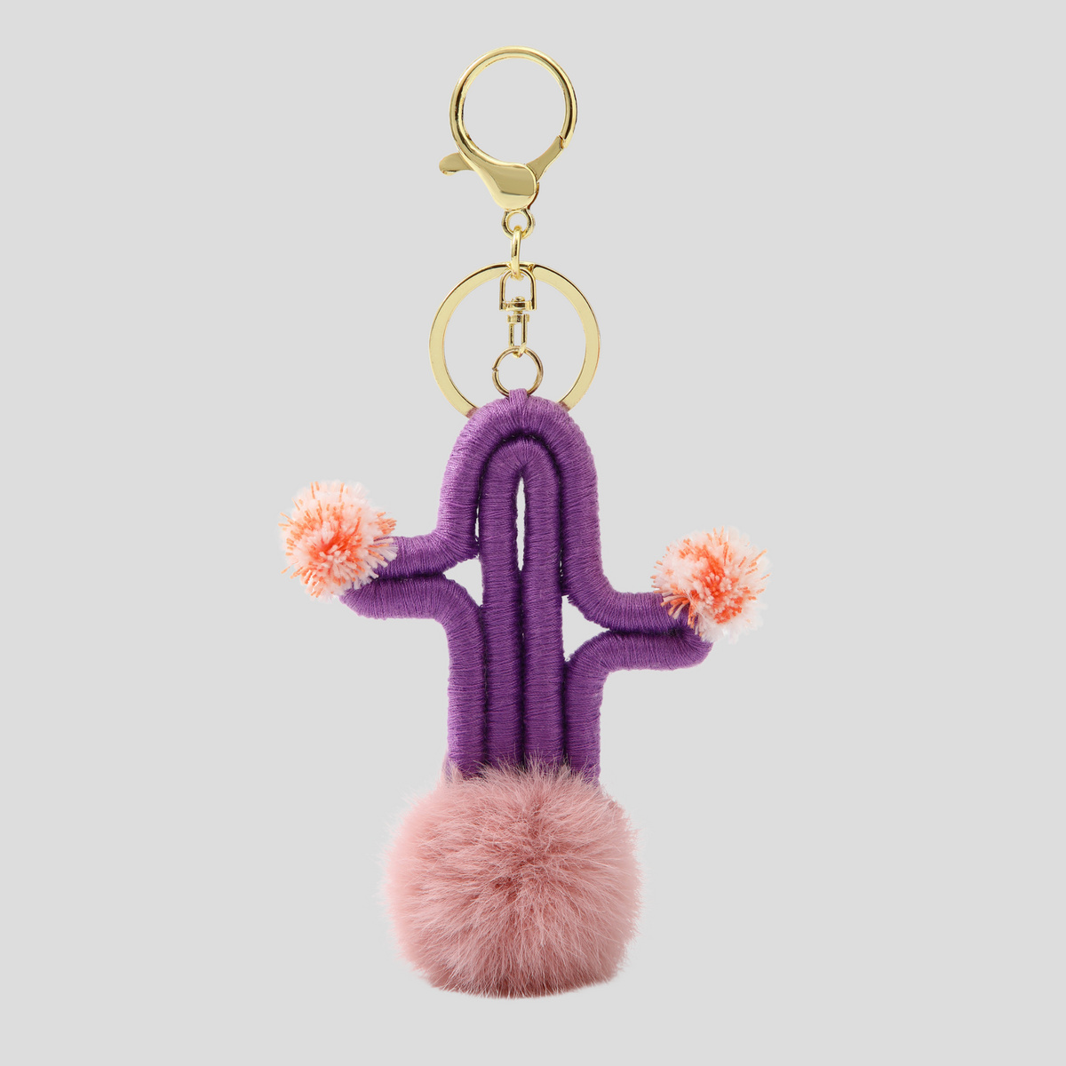 Charm para bolso de cactus