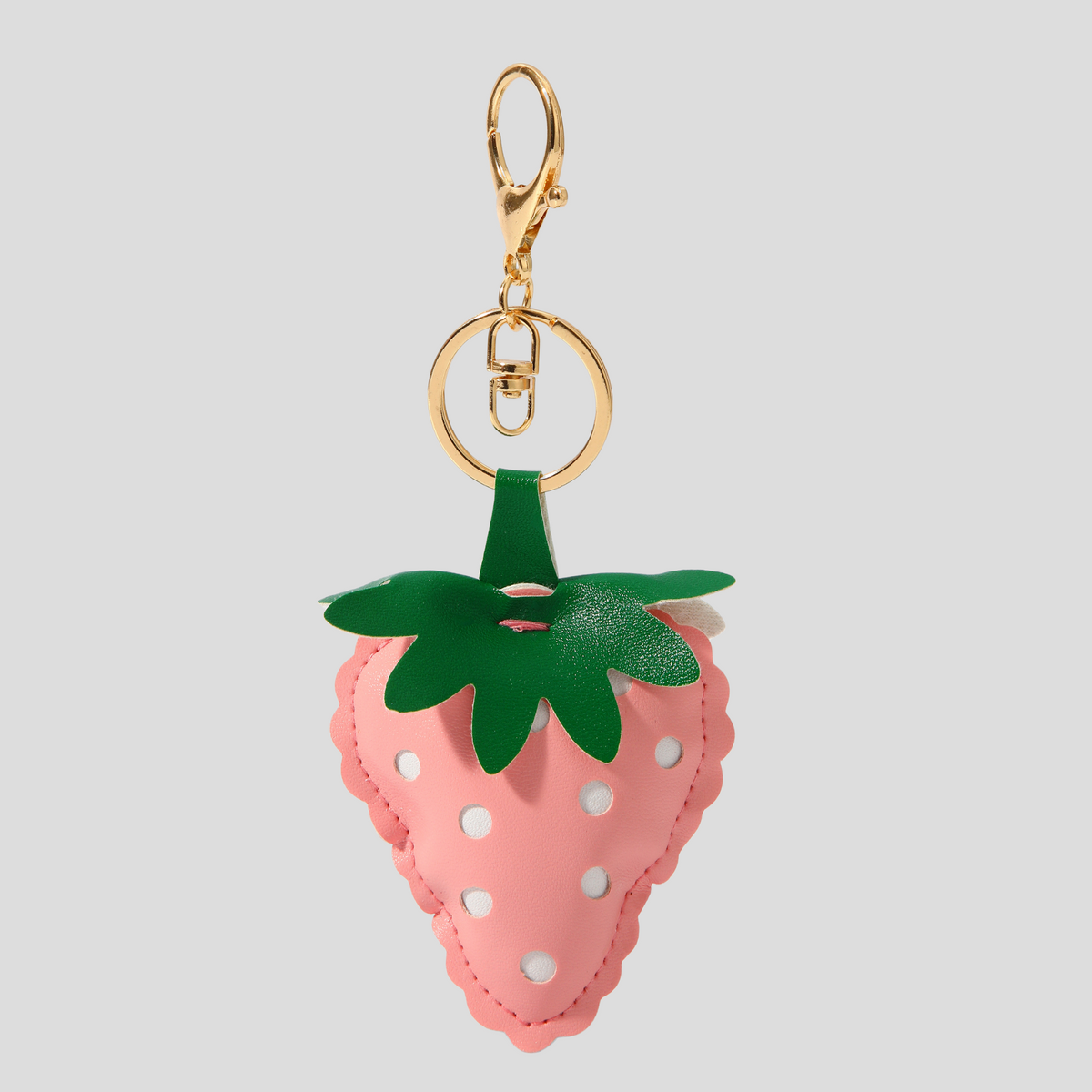 Charm para bolso de fresa