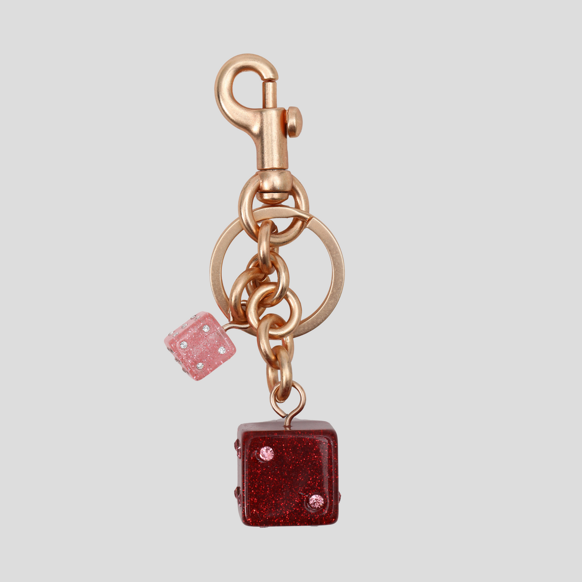 Charm para bolso en forma de cubo