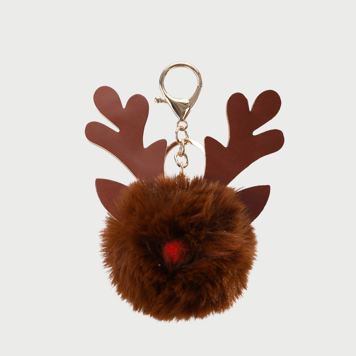 REINDEER POM BAG CHARM