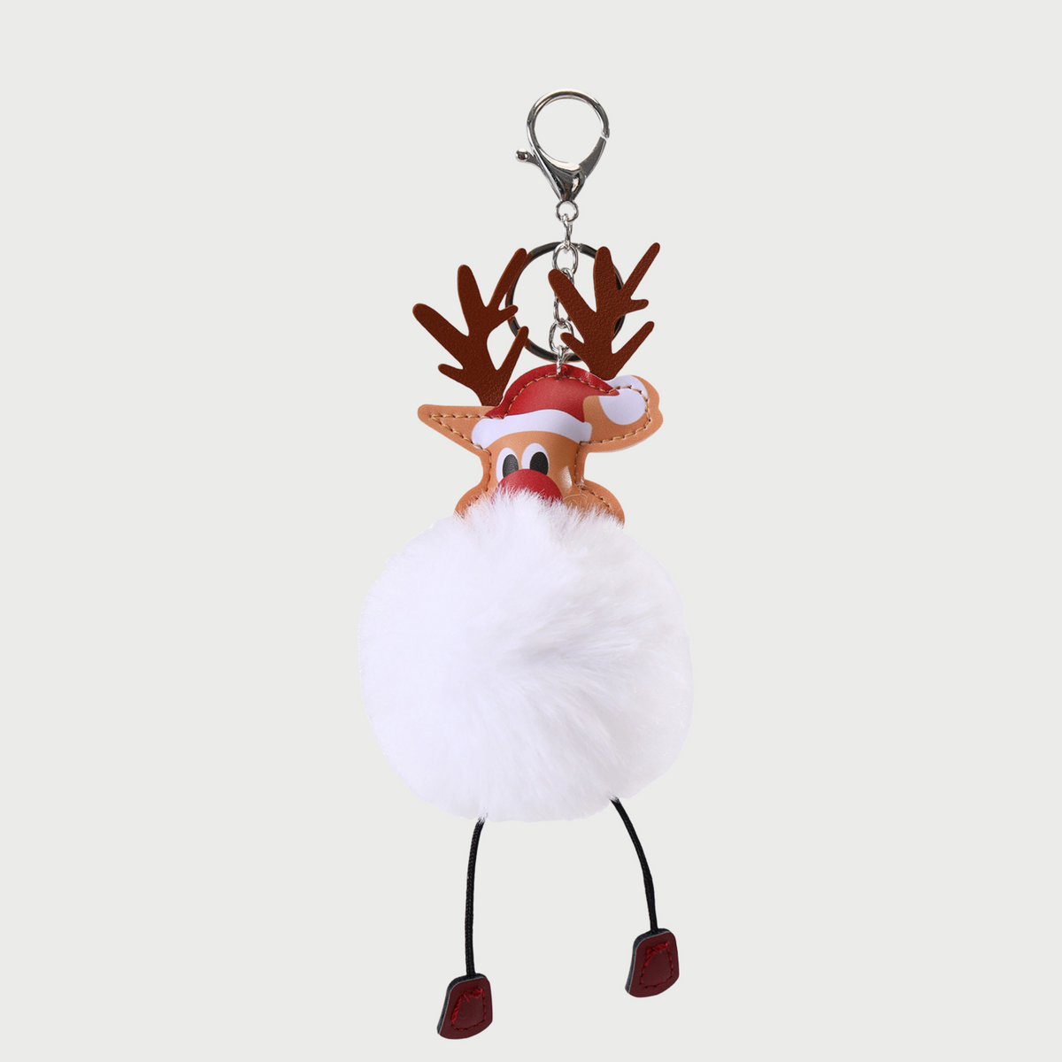 REINDEER FAUX FUR BAG CHARM