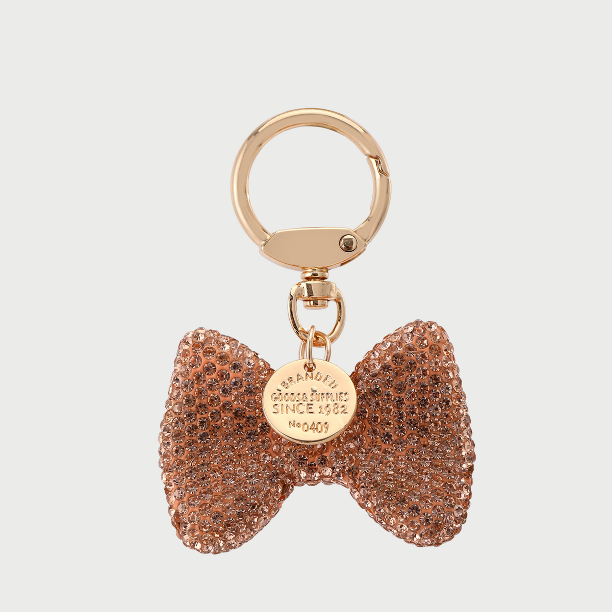 Charm para bolso con lazo glamuroso