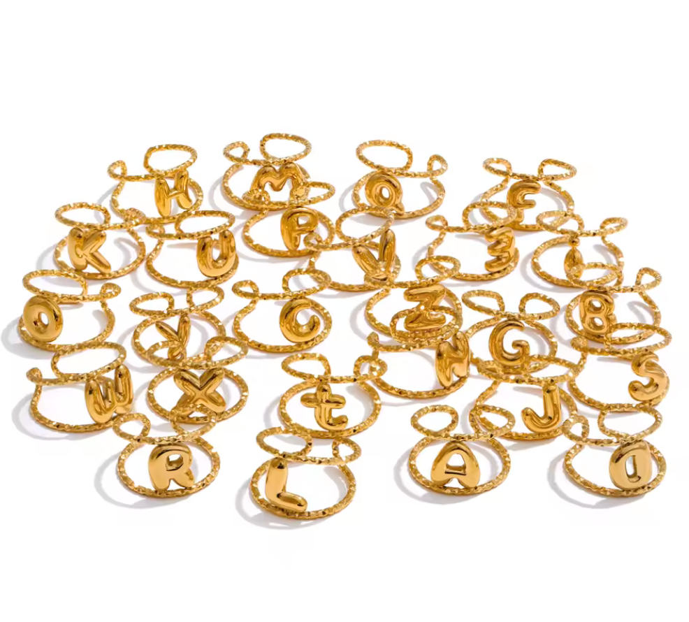 INICIALES ANILLO * TODAS LAS LETRAS