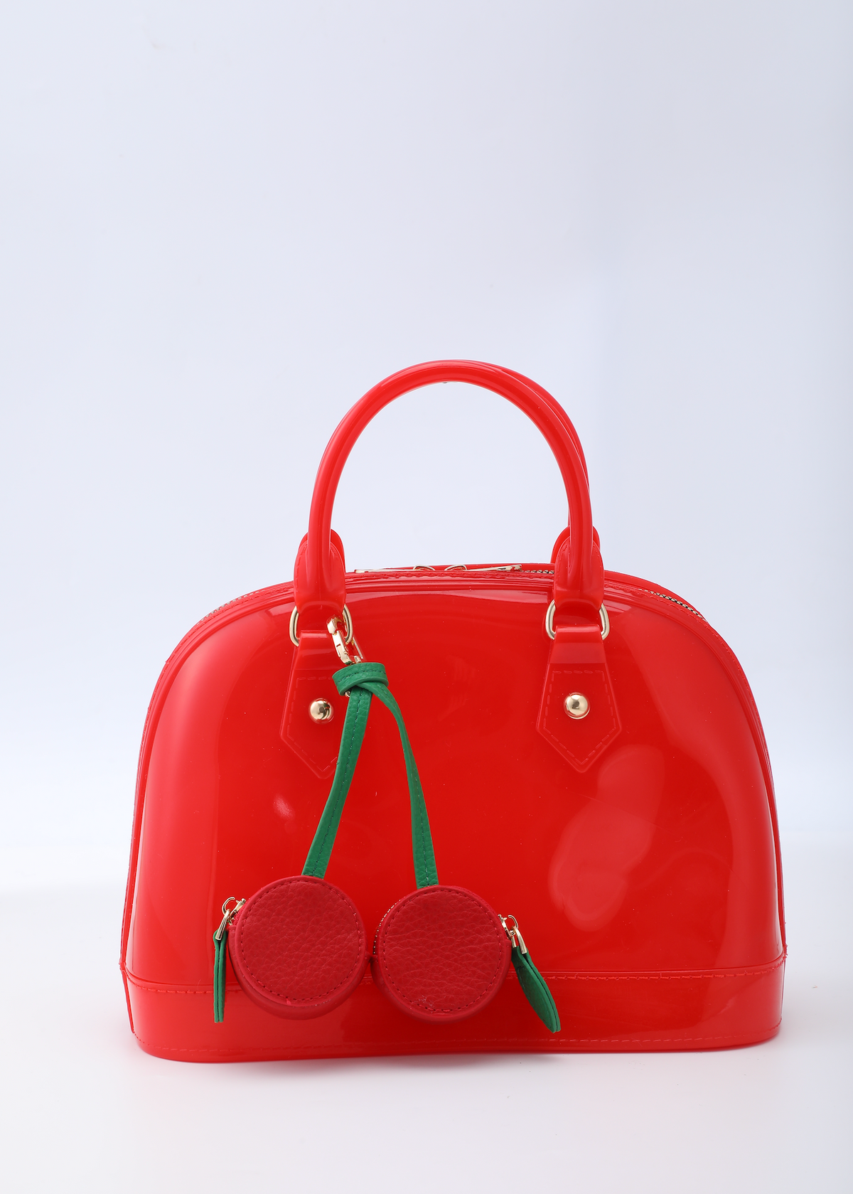 LEATHER CHERRY CHARM