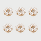FLOWER BUTTON COVERS ULTRA WHITE