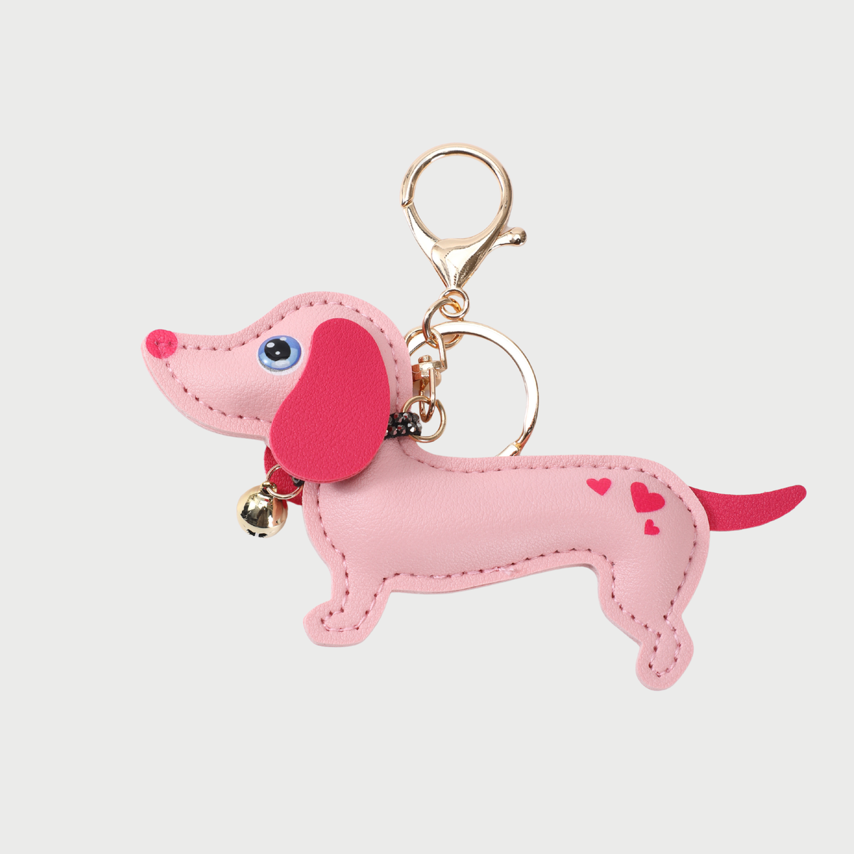 Dije de bolso con forma de perro enamorado