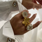 FLOWER BUTTON COVERS ULTRA WHITE