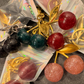 Charm para bolso de cereza